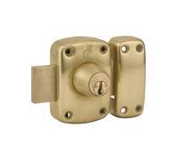 THIRARD 00022107 Verrous Double Entry Door Lock FTH M60 45mm Cylinder Brass Chest and Bolt 3 Notched Keys, 45 mm