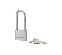 Thirard 00024141 - Type 1 Aluminium Padlock 40 mm High Shackle 1/2 Shackle - Nickel-Plated Hardened Steel Shackle - Onyx - Pin Mechanism with Double Anchorage - Comes with 2 Nickel-Plated Brass Keys