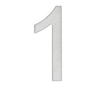 Thirard 00067561 Number 1 Stainless Steel H.76 mm Adhesive Wall Plate with Number 1 Accessories/Equipment Door Equipment for Indoor or Outdoor Use