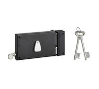 Thirard 00900112 Wall Lock with 4 Pulls 140 x 82 mm Right-Handed Steel Case and Strike - Straight Pull Version - Applique Locks - Horizontal Wall Light