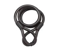 THIRARD 89 00915180 Diameter 15 cm 1.80 m, Scooter, Motorcycle, Gate, Bike - Cable Delivered Only, Provide for The Acquisition of a Lock - Anti-Theft - Twisty, Black, Long, 1,8M Ø15
