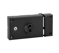THIRARD FABRICANT DE SECURITE DEPUIS 1920 Thirard 00086110 Case 140 x 88 mm-Straight Version Lock- Horizontal Wall Light- Easy to Use-2-Turn Mechanism, Black