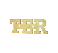 THIRARD FABRICANT DE SECURITE DEPUIS 1963 Thirard 00967123 Letters Height 51 mm Wall Plate with Signs-TER-Accessories Door Equipment-Screw-On Version, Gold