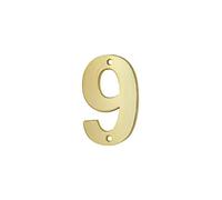 THIRARD FABRICANT DE SECURITE DEPUIS 2069 Thirard 00967199 Height 51 mm Screw-On Wall Plate with Number 9 Accessories Door Equipment for Indoor or Outdoor Use, Grey Aluminium