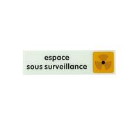 THIRARD - Sign plate 170 x 45 mm - Space Under Surveillance
