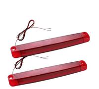 Third 3RD Brake Light High Mounted 18 LED 3rd Third Brake Light 12V Red Rear Tail Stop Warning Reversing Postion Lamp Universal Car Rear Third Brake Light(2pcs 18 LED)