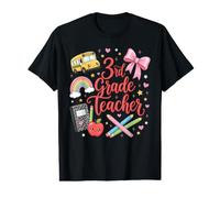 Third 3rd Grade Teacher Back to School 100th Day Last Day Value Graphic T-Shirt