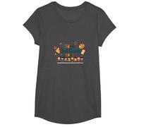 Third 3rd Grade Team School Spirit Classroom Unity T-Shirt, Girls, Dark Heather Grey, XS