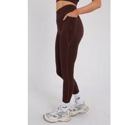 Third Avenue Seamless Fitness Scrunch Leggings, Espresso Brown, S Size