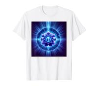 Third Eye Chakra Inner Wisdom Sacred Geometry Value Graphic T-Shirt, Men, White, XL