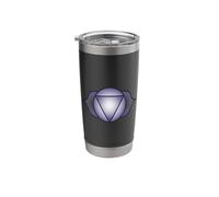 Third Eye Chakra Symbol | Indigo Geometric Mandala Design Stainless Steel Insulated Tumbler