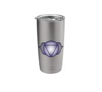 Third Eye Chakra Symbol | Indigo Geometric Mandala Design Stainless Steel Insulated Tumbler