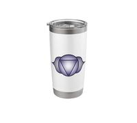 Third Eye Chakra Symbol | Indigo Geometric Mandala Design Stainless Steel Insulated Tumbler