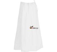 Third Eye Export Sari Petticoat Cotton Stitched Adjustable Waist Saree Underskirt Lining Skirt (Regular, White, 41-50 inches), White, 41-50 inches