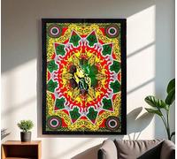 Third Eye Export Unique Cotton Bob Marley Poster Boho Decor Weed Tapestry Wall Hanging Hippie Bohemian Decorations For Bedroom Wall Art 42x30 Inches (Smoking Bob Marley)
