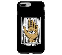 Third Eye I See You - Eye In The Palm Of Hand - Funny Yoga Case for iPhone 7 Plus/8 Plus