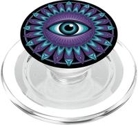 Third Eye Mandala Design Psychedelic Trippy Vision Pattern PopSockets PopGrip for MagSafe