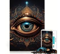 Third Eye Perception Hard Jigsaw Puzzle for Adults 1000 Pieces Strengthen Recall Stress Release Premium Edge Fine Art Piece (50x75cm)