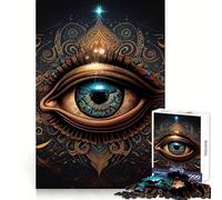 Third Eye Perception Hard Jigsaw Puzzle for Adults 1000 Pieces Strengthen Recall Stress Release Premium Edge Fine Art Piece (50x75cm)