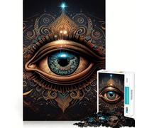 Third Eye Perception Jigsaw Puzzles 1000 Pieces for Teenagers Think Game Peaceful Time Quality Edge Perfect Present (38x26cm)