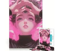 Third Eye Sorrow Jigsaw Puzzles for Adults 1000 Pieces Brain Challenge Toy Quiet Fun Precise Cut Wall Art Decor (38x26cm)