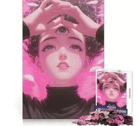 Third Eye Sorrow Jigsaw Puzzles for Teenagers 1000 Piece Pure Logic Toy Quiet Calm Clean Cut Wall Art Decor (50x75cm)