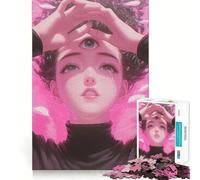Third Eye Sorrow Jigsaw Puzzles for Teenagers 1000 Piece Pure Logic Toy Quiet Calm Clean Cut Wall Art Decor (50x75cm)