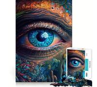 Third Eye Space 1000 Pieces Jigsaws Adults Puzzles Gifts Strengthen Recall Serene Time Quality Edge Santa Wish Item (38x52cm)