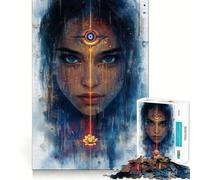 Third Eye Woman Jigsaw Puzzles 1000 Pieces for Teenagers Think Game Peaceful Time Quality Edge Perfect Present (38x52cm)