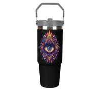 Third Eyeball Goth Eye Spiritual 30 Oz Tumbler with Handle Stainless Steel Water Bottle Large Capacity Travel Coffee Mug