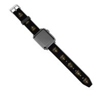 Third Eyeball Goth Eye Spiritual Cute Leather Watch Strap Compatible with IWatch Sport Replacement Band for Men Women