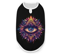 Third Eyeball Goth Eye Spiritual Dog Shirts Sleeveless T-Shirt Pet Tank Top Soft Summer Vests Clothes for Dogs And Cat S