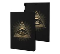 Third Eyeball Goth Eye Spiritual Funny Tablet Cases Multi-Viewing Angels Trifold Stand Case Compatible with iPad Series
