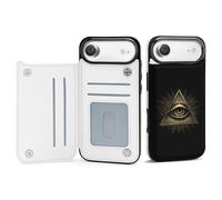 Third Eyeball Goth Eye Spiritual Leather Wallet Case Compatible with iPhone 17/17 Air/17 Pro/17 Pro Max Printed Flip Protective Cover