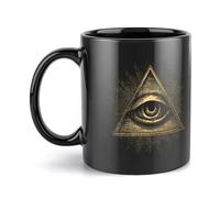 Third Eyeball Goth Eye Spiritual Reusable Ceramic Cup Funny Coffee Mug Printed Tea Cups 330ml Birthday Gift for Home Work Kitchen