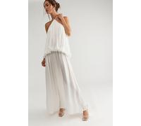 THIRD FORM Dreamt Halter Maxi Dress at Free People in Cloud, Size: US 8 - female