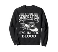 Third Generation Agricultural Pilot It's In The Blood Farmer Sweatshirt