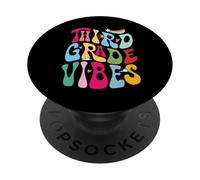 Third Grade 70 80 Vibes Retro Back to School Teacher Student PopSockets Adhesive PopGrip
