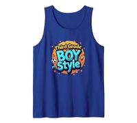 Third Grade Boy Style: Fun School Adventure Awaits Tank Top, Men, Royal Blue, XXL