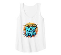 Third Grade Boy Style: Fun School Adventure Awaits Tank Top, Women, White, L