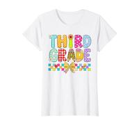 Third Grade Boys Girls Teacher Back to School 3rd Grade Value Graphic T-Shirt, Women, White, XL