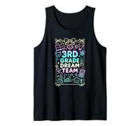 Third Grade Dream Team Back To School Reading Math Science Tank Top