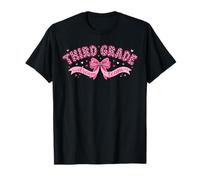Third Grade Dream Team Pink Coquette Bow 3rd Grade Teacher T-Shirt