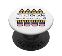 Third Grade has the write stuff ELA writing grammar teacher PopSockets Adhesive PopGrip