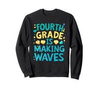 Third Grade is Making Waves Back to School Kids and Teachers Sweatshirt