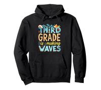 Third Grade Is Making Waves Third Grade Pullover Hoodie