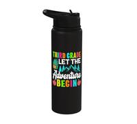 Third Grade Let The Adventure Begin 3rd Grade Stainless Steel Insulated Water Bottle