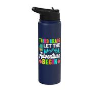 Third Grade Let The Adventure Begin 3rd Grade Stainless Steel Insulated Water Bottle