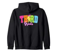 Third Grade Lightning Bolt Back To School Fun Zip Hoodie