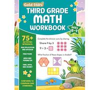 Third Grade Math Workbook Ages 8 to 9: 75+ Activities Multiplication & Division, Fractions, Area & Perimeter, Data, Math Facts, Word Problems, ... (Common Core) (English and Korean Edition)